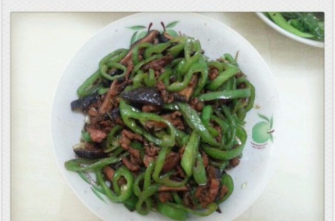 肉丝三炒