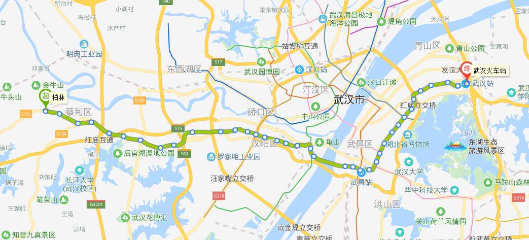 武汉捷运4号线线路图 武汉捷运4号线线路图