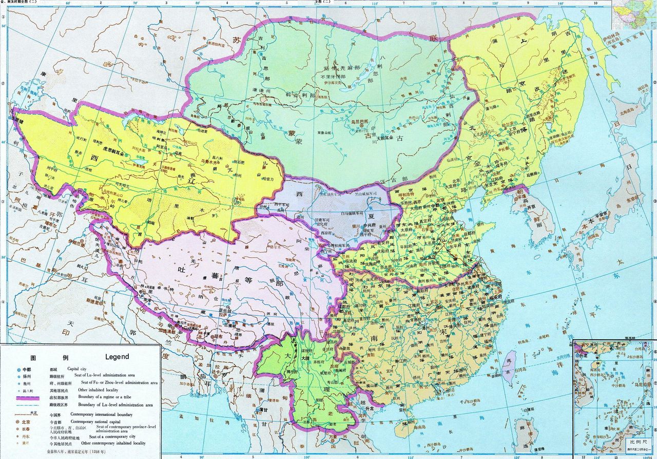 南宋格局图 南宋格局图