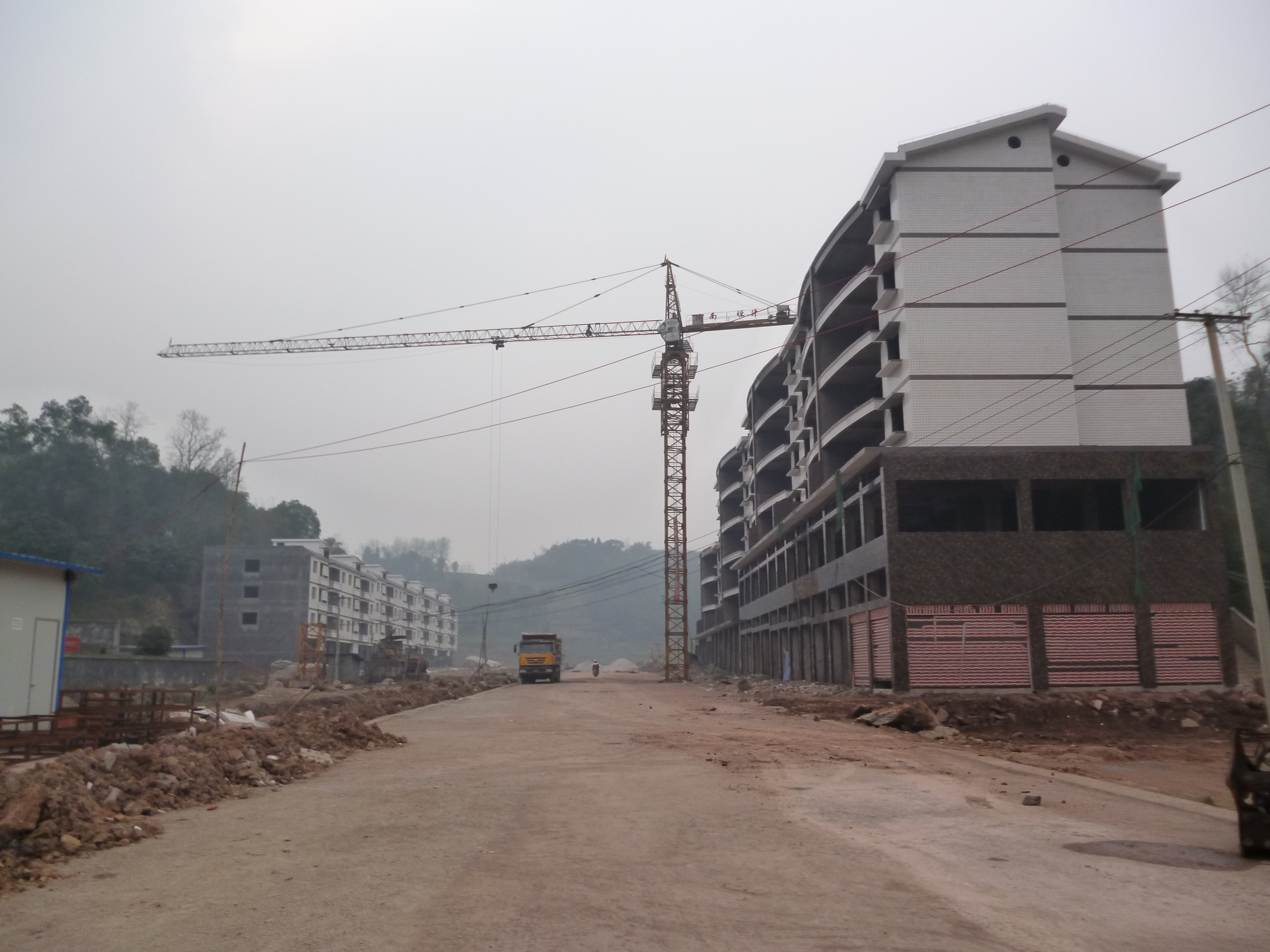 建设中的官渡大道 建设中的官渡大道