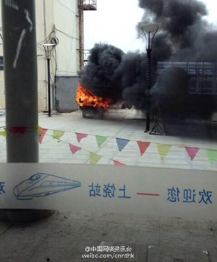 5·10上饶巡逻警车着火事故