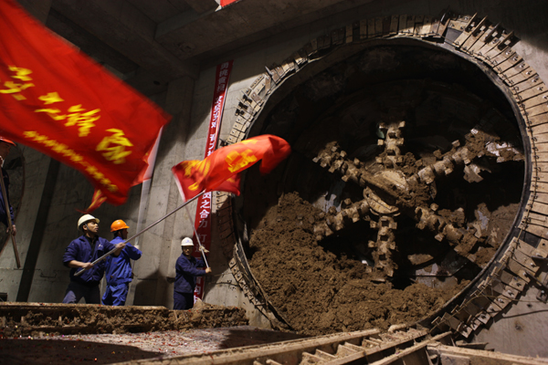 建筑科技大学·李家村至五路口区间左线盾构贯通 建筑科技大学·李家村至五路口区间左线盾构贯通