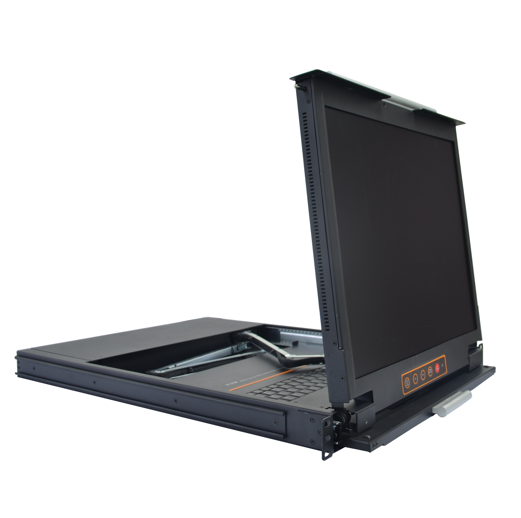 秦安双滑轨LCD KVM切换器 秦安双滑轨LCD KVM切换器