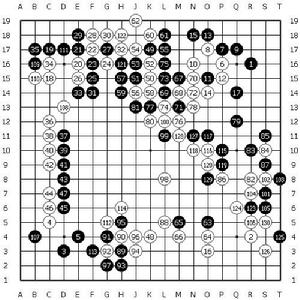 木谷实(先)——本因坊秀哉 木谷实(先)——本因坊秀哉