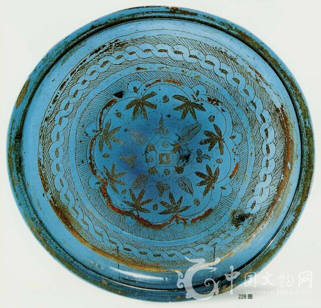 唐 玻璃盘 唐 玻璃盘