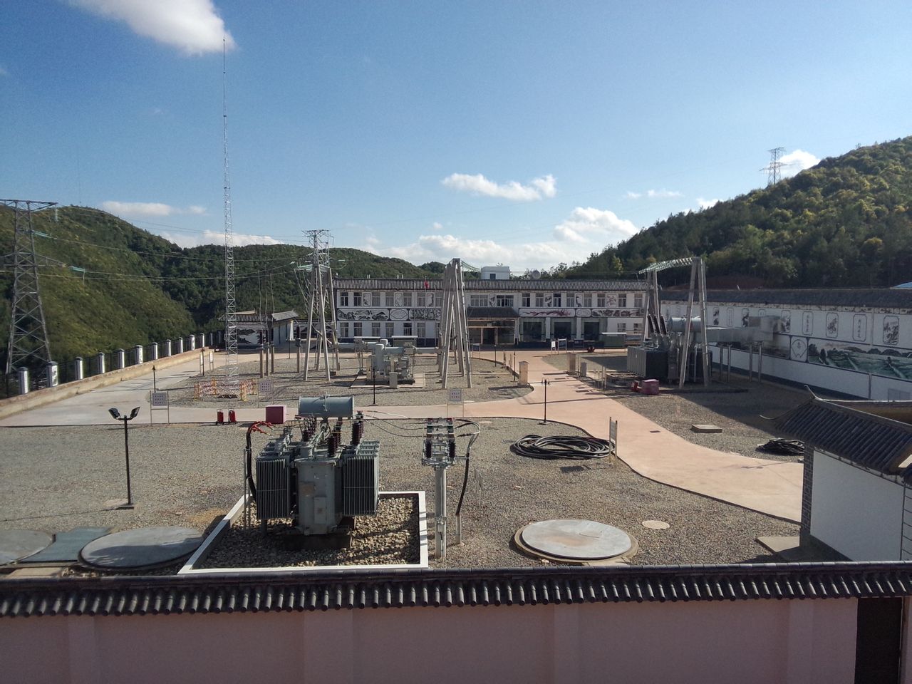 沙帽山风电场110kV升压站 沙帽山风电场110kV升压站