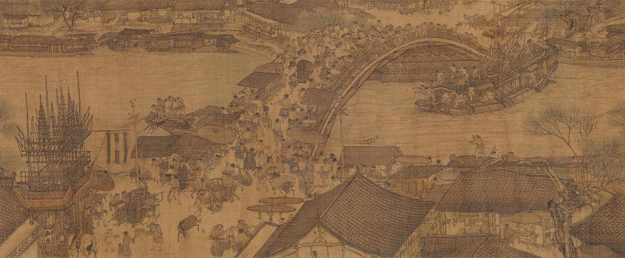 清明上河图(局部) 清明上河图(局部)