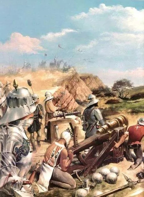 布洛希思战役由约克军队炮兵打响 布洛希思战役由约克军队炮兵打响