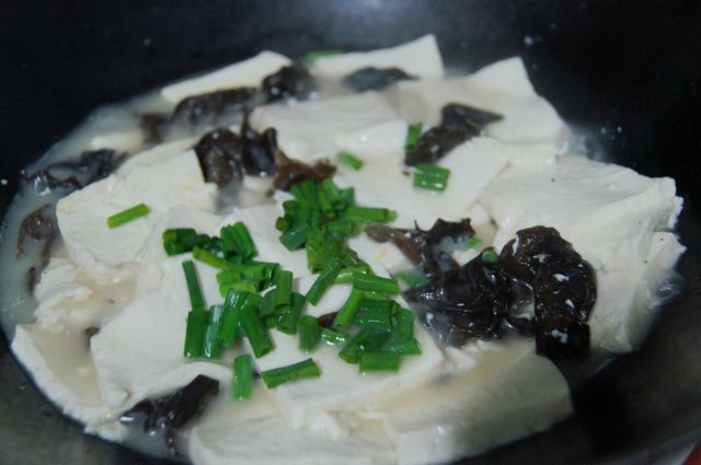 鸡汤家常豆腐