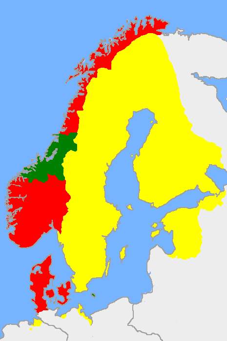 瑞典的领土于1658年达到巅峰 瑞典的领土于1658年达到巅峰