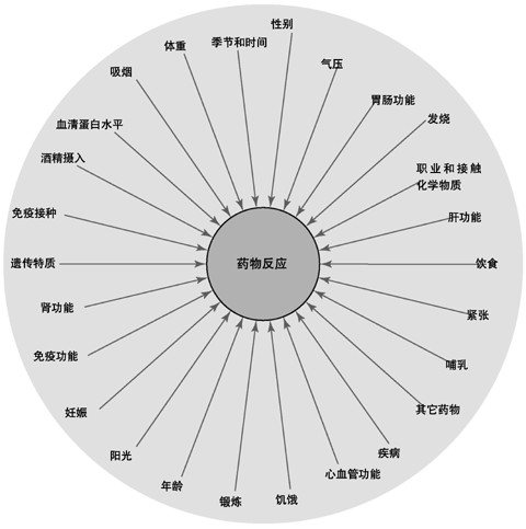 影响药物反应的各种因素 影响药物反应的各种因素