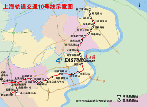 上海捷运10号线(上海轨道交通10号线)