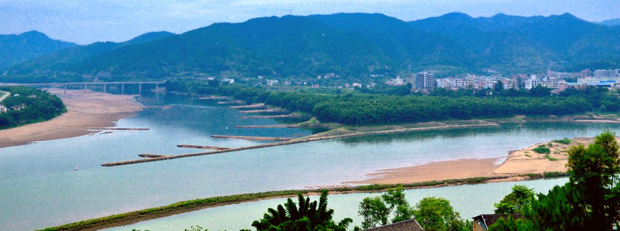 汀江大埔县三江汇流处 汀江大埔县三江汇流处