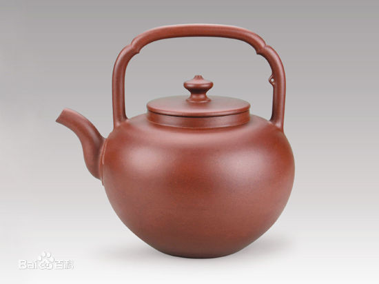 陈国宏代表作品-大彬提梁壶 陈国宏代表作品-大彬提梁壶