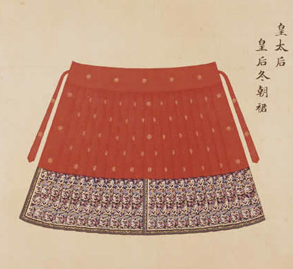 皇太后冬朝裙 皇太后冬朝裙