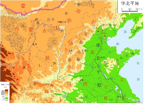 华北平原地形 华北平原地形