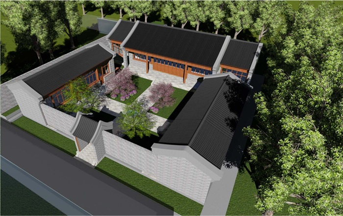 三合院