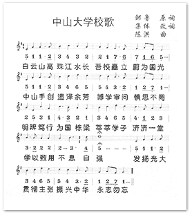 中山大学校歌 中山大学校歌