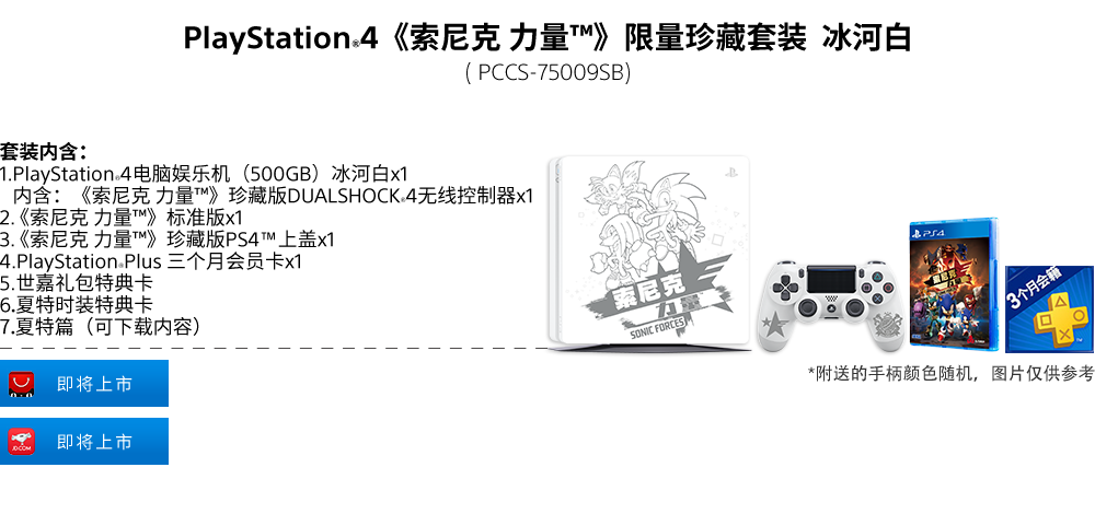 PlayStation®4《索尼克 力量》限量珍藏套装(冰河白) PlayStation®4《索尼克 力量》限量珍藏套装(冰河白)