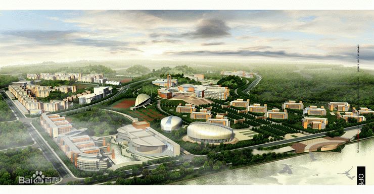 广州大学城鸟瞰图 广州大学城鸟瞰图