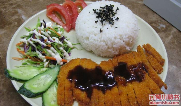 炸鸡排盖饭