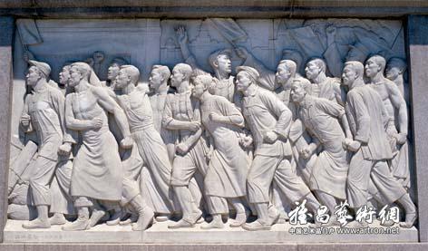 五卅运动人民英雄纪念碑浮雕 五卅运动人民英雄纪念碑浮雕
