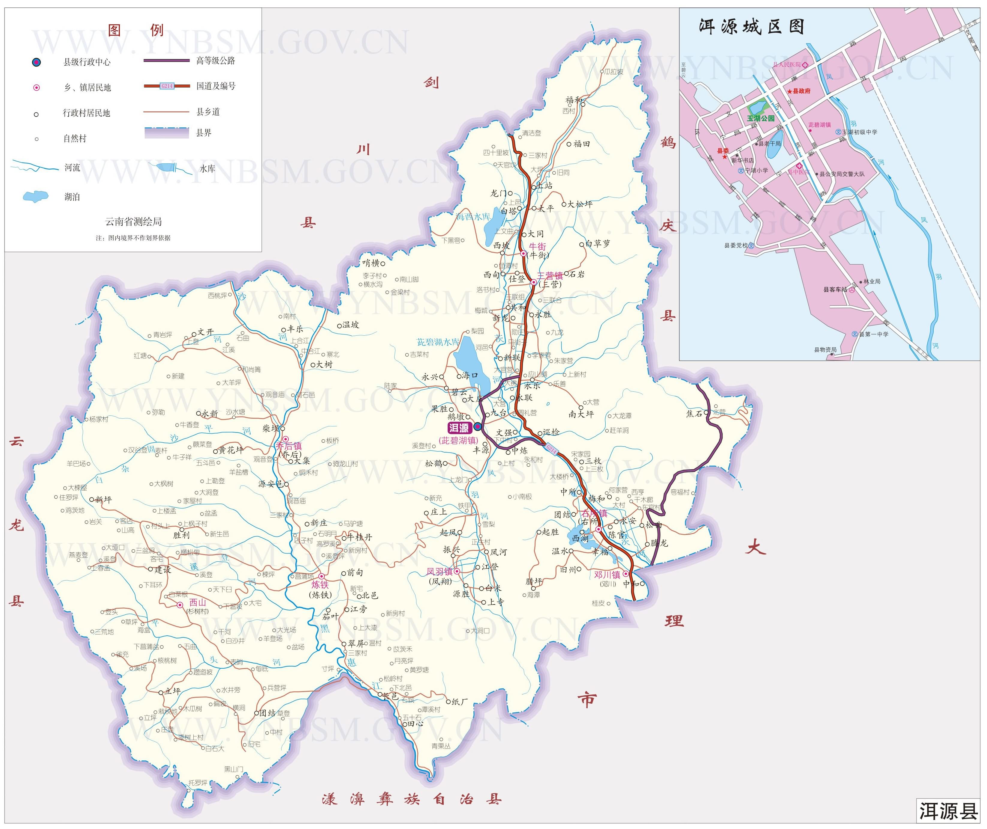 洱源县地图 洱源县地图