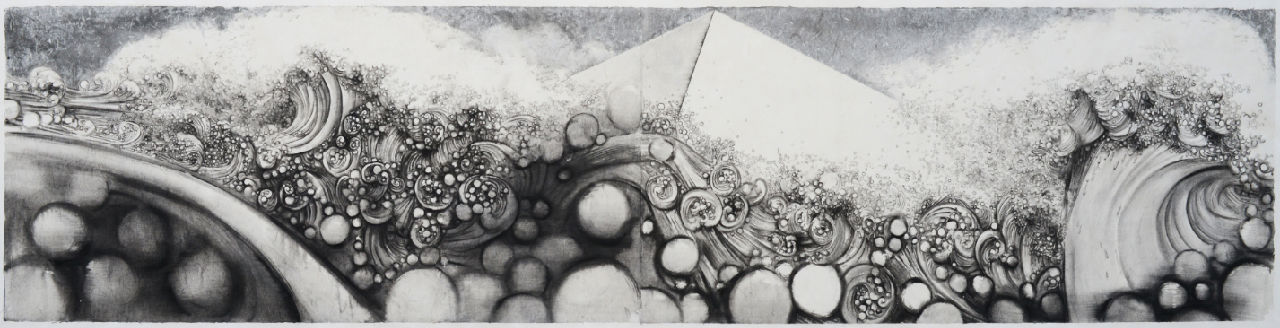 《冰山之隐-出山》 500x122cm,2011 《冰山之隐-出山》 500x122cm,2011