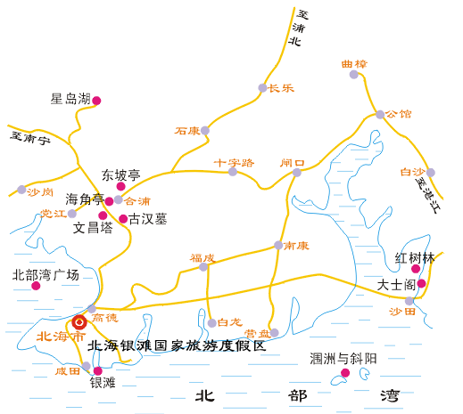 银滩地理位置图 银滩地理位置图