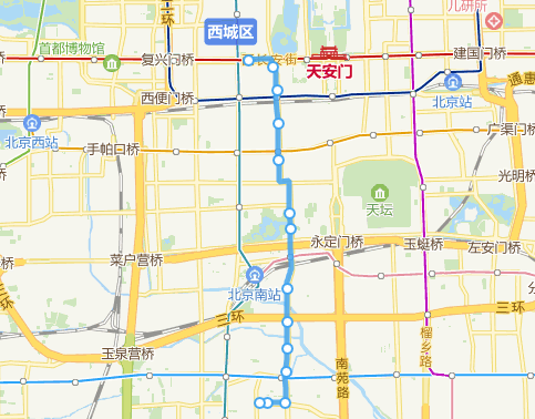 70路角门南站起点线路图 70路角门南站起点线路图
