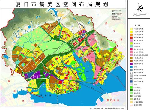 厦门市集美区空间布局规划图 厦门市集美区空间布局规划图
