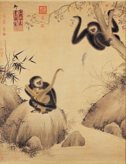 《戏猿图》