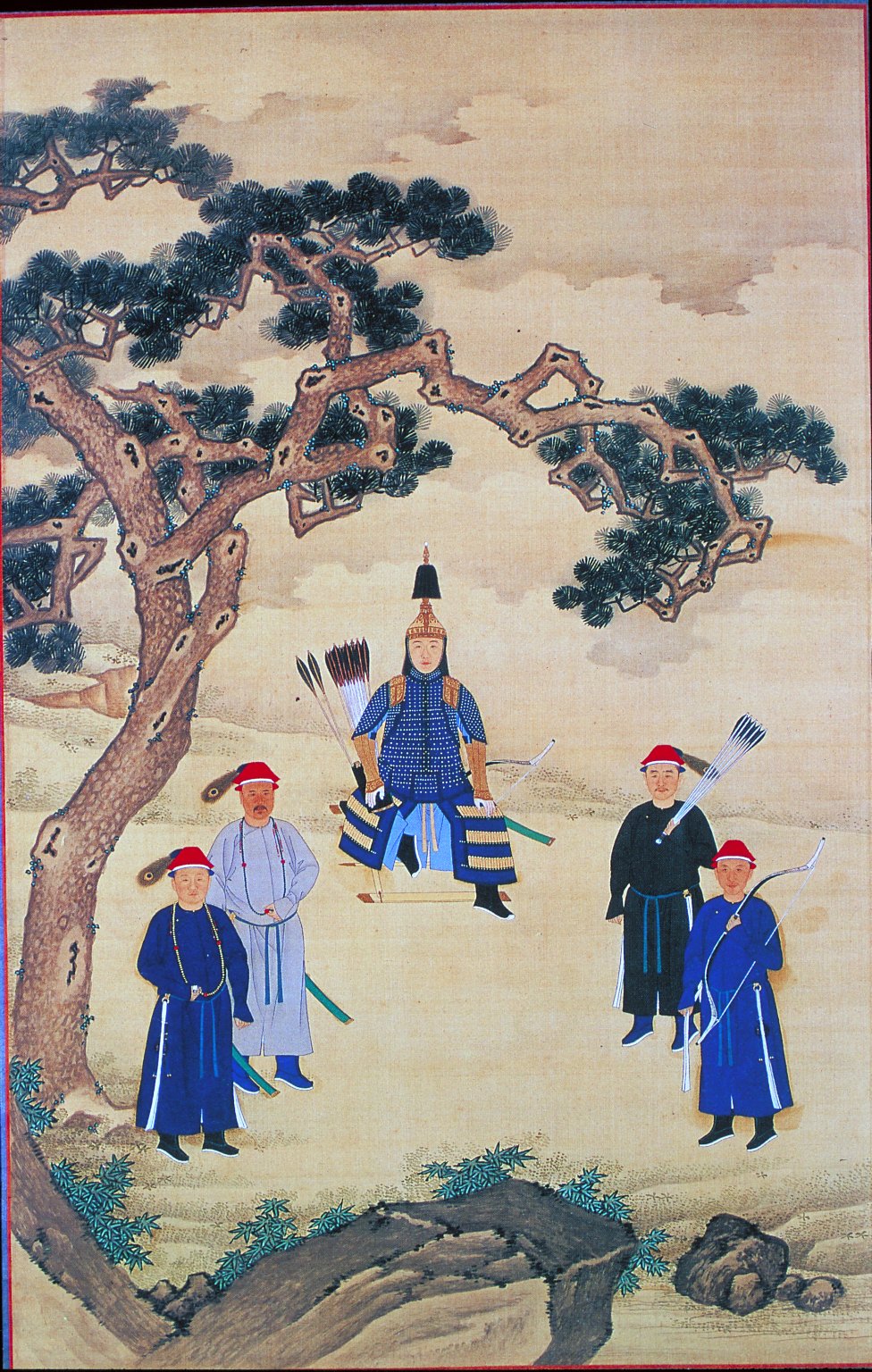 康熙帝戎装像(中坐者) 康熙帝戎装像(中坐者)