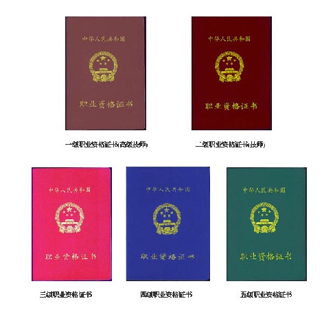 职业资格证书 职业资格证书