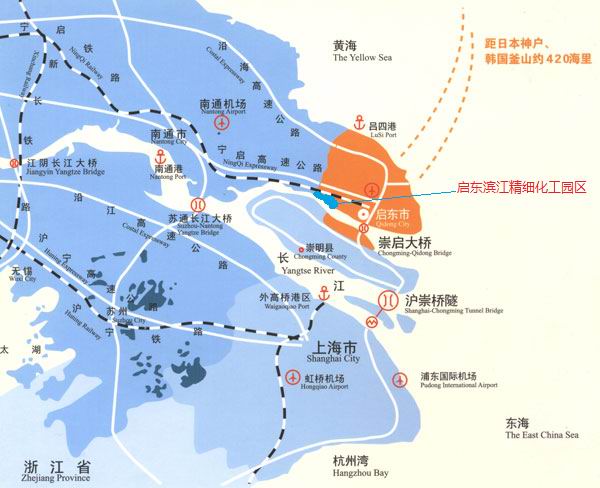 启东滨江精细化工园区区点阵图 启东滨江精细化工园区区点阵图