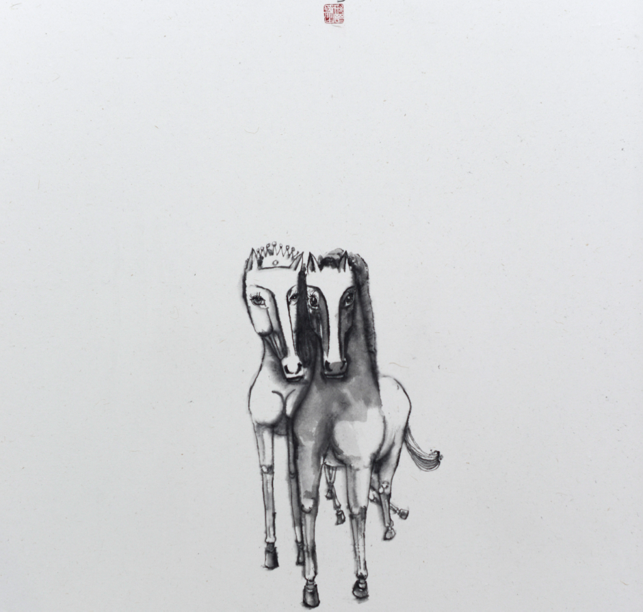 《霜蹄》系列,96x90cm,2013 《霜蹄》系列,96x90cm,2013