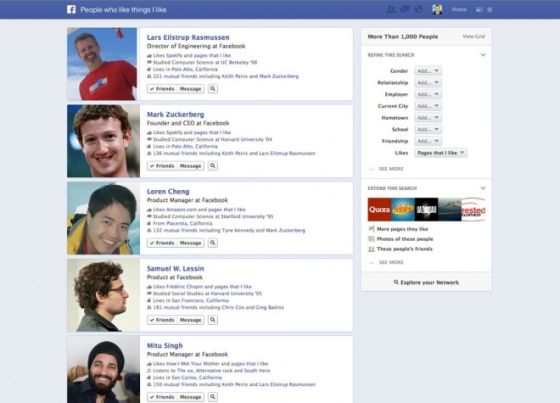 Facebook Graph Search Facebook Graph Search