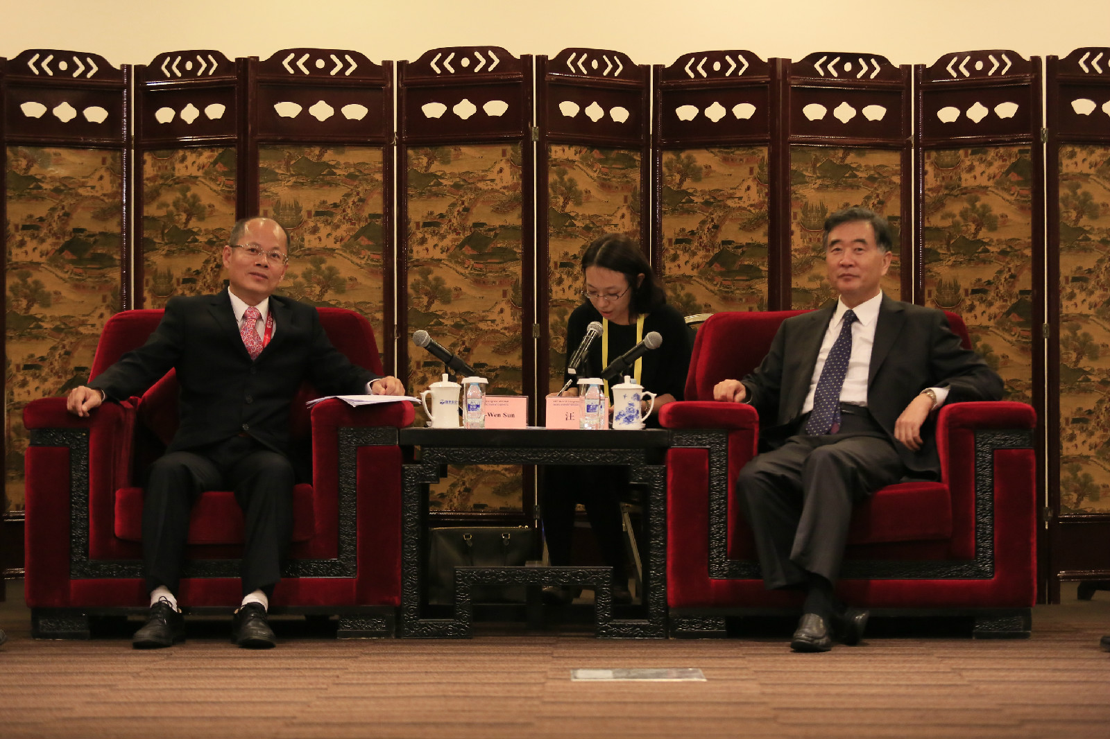 国务院副总理汪洋会见孙大文院士