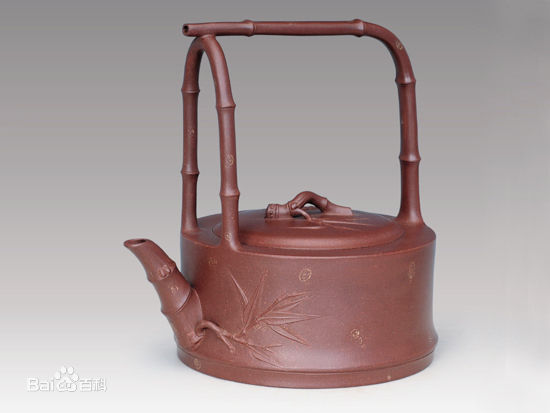 陈国宏代表作品-斑竹提梁壶 陈国宏代表作品-斑竹提梁壶