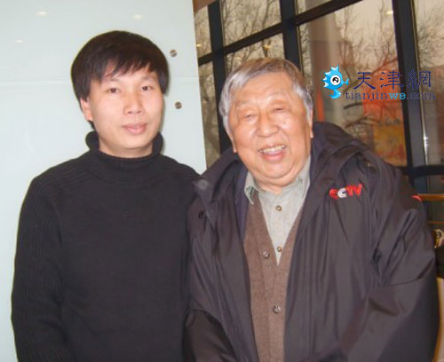 冰洁与词坛大腕阎肃合影 冰洁与词坛大腕阎肃合影
