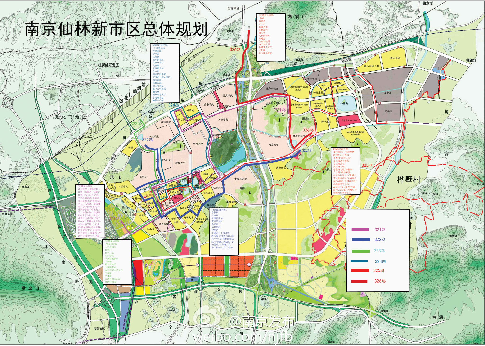 仙林大学城总体规划(大图) 仙林大学城总体规划(大图)