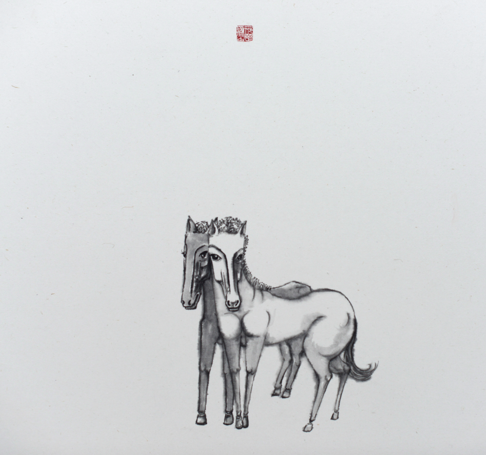 《霜蹄》系列,96x90cm,2013 《霜蹄》系列,96x90cm,2013