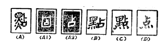 “点”的字形演变 “点”的字形演变