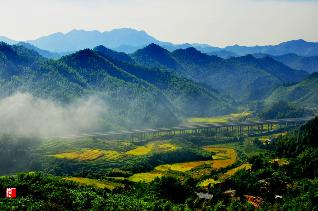 山村秋晨 山村秋晨
