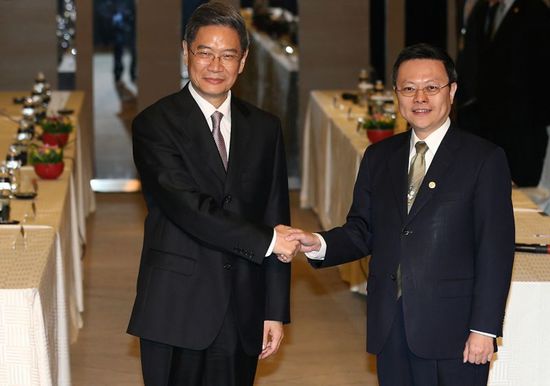 台“陆委会”主委到访大陆 台“陆委会”主委到访大陆