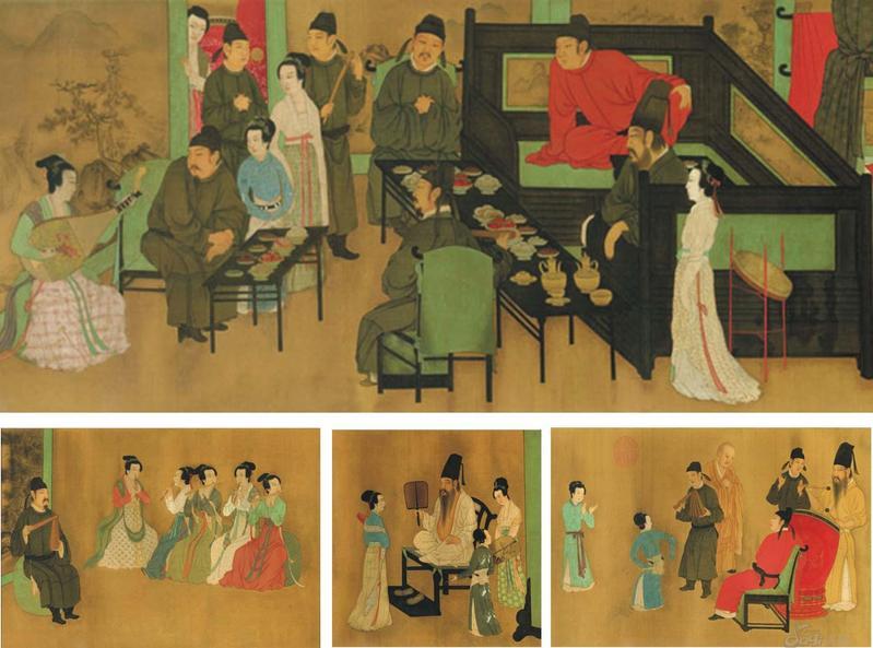 五代·顾闳中《韩熙载夜宴图》 五代·顾闳中《韩熙载夜宴图》