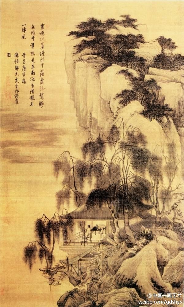 明 唐寅《落霞孤鹜图》 明 唐寅《落霞孤鹜图》