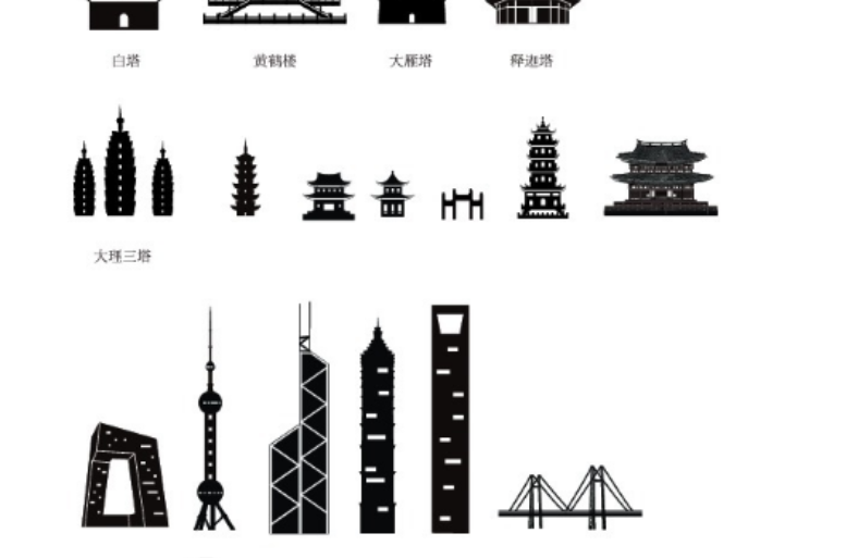 中国剪影