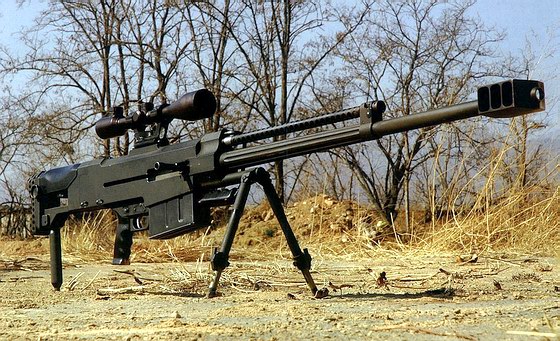 中国M99半自动狙击步枪(军事武器枪械)