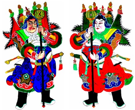 中国年画 立锤斗神 中国年画 立锤斗神